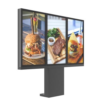 l'azionamento di 49inch Digital attraverso i bordi del menu per i ristoranti 3000nits ha impiombato 3 schermi all'aperto