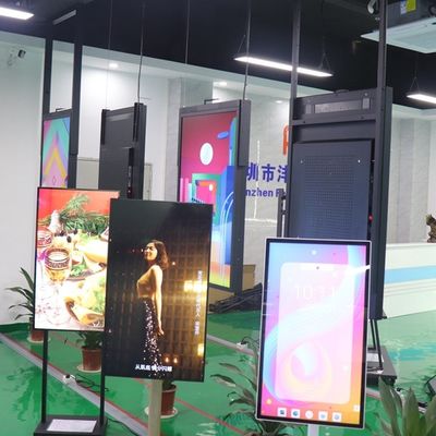Negozio elettronico dell'interno LCD doppio a 55 pollici dei segni di alta luminosità dell'esposizione della finestra laterale