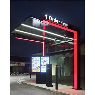 49inch ha illuminato l'azionamento all'aperto attraverso il bordo del menu da vendere fuori dei ristoranti ha impiombato 2 schermi