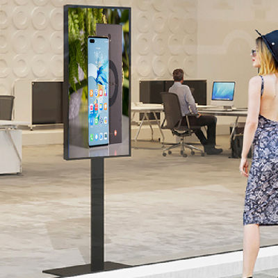 pavimento 49inch che sta pubblicità dell'affissione a cristalli liquidi dello schermo di visualizzazione della vetrina del contrassegno dell'affissione a cristalli liquidi Digital dell'interno