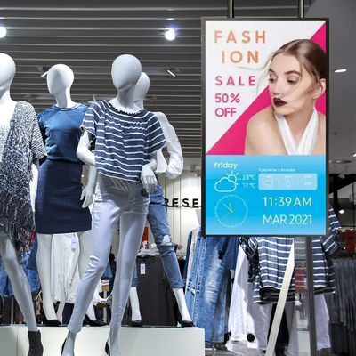 43 pollici Tft schermo LCD Vesa standard segnaletica digitale finestra rivolta display pubblicità per le imprese