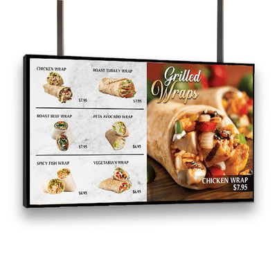 55 pollici personalizzato Mall Digital Signage Display pubblicitario Menu Board Screen