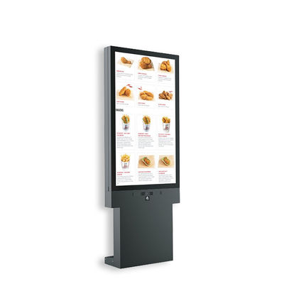 Chiosco LCD esterno da 43 pollici 2500 Nits Luminosità per la pubblicità del ristorante