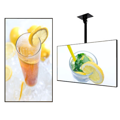 Modulo di visualizzazione pubblicitaria LCD ultra stretta Tabelle dei menu digitali per ristoranti