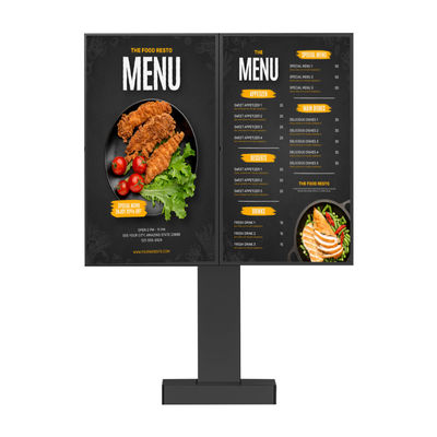 Display LCD idraulico all'aperto Drive Thru Digital Menu Board per la pubblicità dei ristoranti