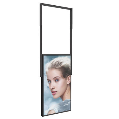 Display LCD di chiosco pubblicitario ultra sottile 43 pollici a doppio lato per vetrina