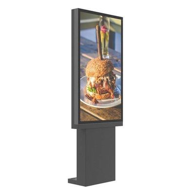 65 pollici di alta luminosità resistente alle intemperie all' esterno Drive Through Menu Board con base a terra